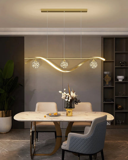 Modern LED Chandelier for Living Room Dining Room Glass Ball Kitchen Lamp Home Decor Lighting Novelty Nordic LED Hanging Lights