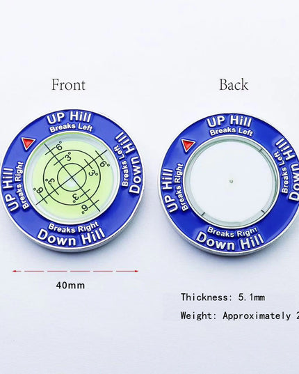 Golf Putt Ball Marker High Precision Round Golf Putt Green Reader Golfing Putting Aid Golf Slope Putting Level Reader