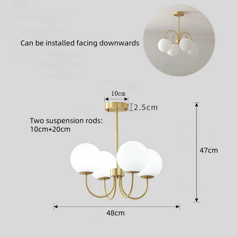 Modern E27 LED Chandelier Light  For Living Room Bedroom Dining Table Kitchen Study Ceiling Pendant Lamps Lustre Home Decoration