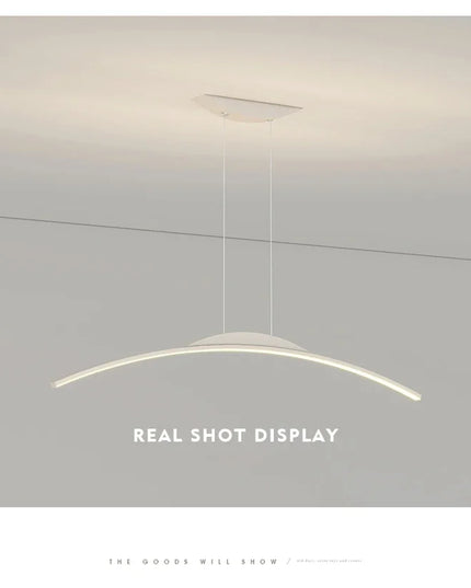 Modern LED Chandelier for Dining Room Kitchen Bar Living Bedroom Ceiling Pendant Lamp Black Simple Design Chandelier Light