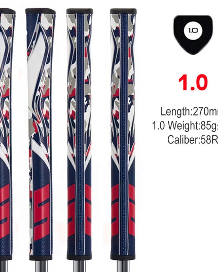 Golf Putter Grip GT 1.0/2.0 Textured Comfort Design for Superior Control, Anti-Slip Pattern Polyurethane Durable Grips