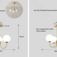 Modern E27 LED Chandelier Light  For Living Room Bedroom Dining Table Kitchen Study Ceiling Pendant Lamps Lustre Home Decoration