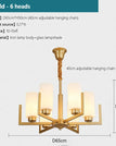 Gold 6 Head / Without light bulb