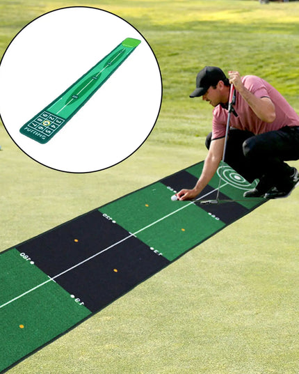Golf Putting Indoor Golf Hitting Mat Green Mat Golf Practice Training Aid Equipment for Home Outdoor Backyard Golf Practice