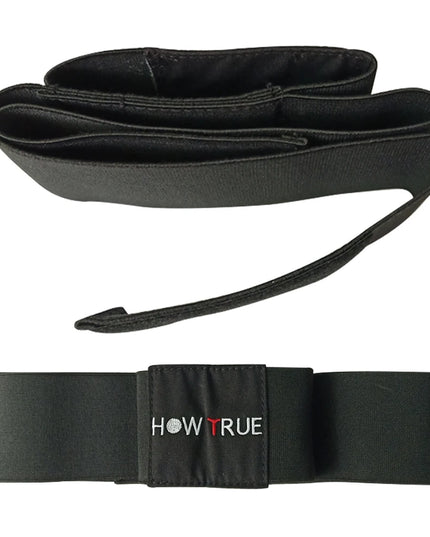 1Pcs Golf Swing Training Arm Band Golf Hand Posture Corrector Black Nylon Elastic Training Belt for Golf Beginner Practicing