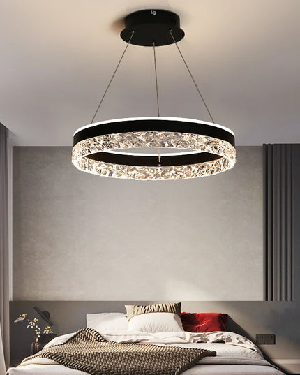 Modern LED Chandelier For Living Room Dining Room Bedroom Study Ring Ceiling Pendant Lamp Lustre Room Decorative Lighting Lamp