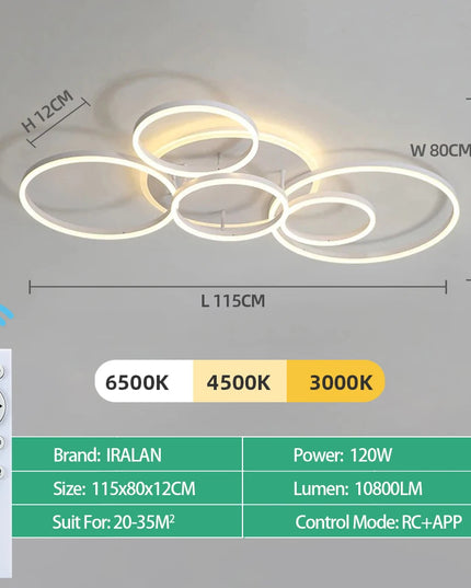 Modern LED Ceiling Chandelier Lighting For Home Living Study Room Bedroom Dimmable Ceiling lamp Indoor Lighting decoration Lamps