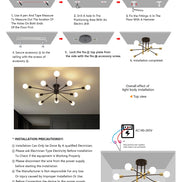 Chandeliers Retro Lighting Fixture Decoration Light Lustre Hanging Lamps Pendant Ceiling Led Chandelier Lamp Dinning Room Luxury