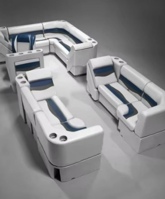 Aluminum Pontoon Boat Furniture CE Certified Best Seats Sofa for Lake River Surfing Rowing Boats