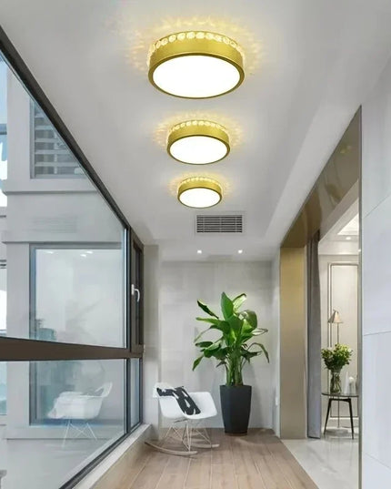 Modern Led Chandelier 12w Small Round Ceiling  Lamp For Living Room Dining  Kitchen Corridor Aisle Star  Lights