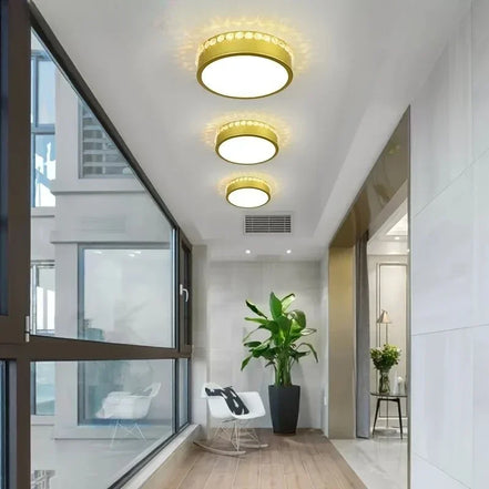 Modern Led Chandelier 12w Small Round Ceiling  Lamp For Living Room Dining  Kitchen Corridor Aisle Star  Lights
