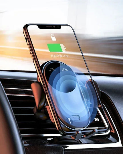 VIKEFON 30W Car Wireless Charger Car Phone Holder for iPhone 12 Pro Max 11 Pro X MAX 8 7 Plus Intelligent Infrared Phone Holder