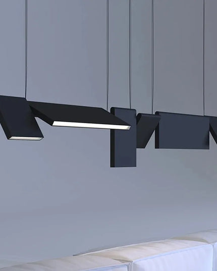 Modern danish Chandelier Design Rotatable Black Led minimalist light Dining Room Decor Led Lamp Bar Loft coffee tables lights