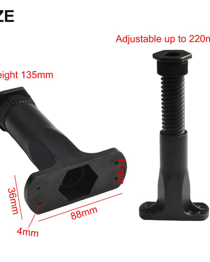Furniture Hardware Feet Telescopic Furniture Stand Support Plastic Steel Stand Adjustable Heightening Bracket Bed Beam Support