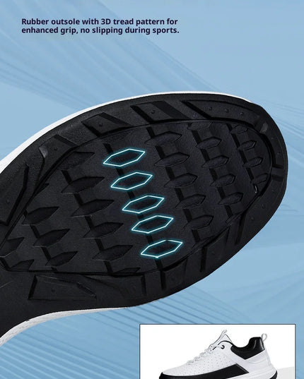 Men's Lightweight Golf Shoes-Breathable Sports Casual Shoes, Lace-Up Design, Non-Slip Rubber Sole-Universal in All Seasons