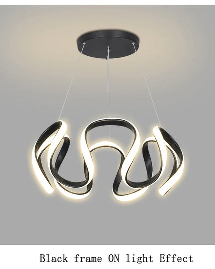 Modern Stylish Lustre LED Chandelier Art Design Pendant Light Living Kitchen Ceiling Lamps Home Room Decoration Lighting Fixture