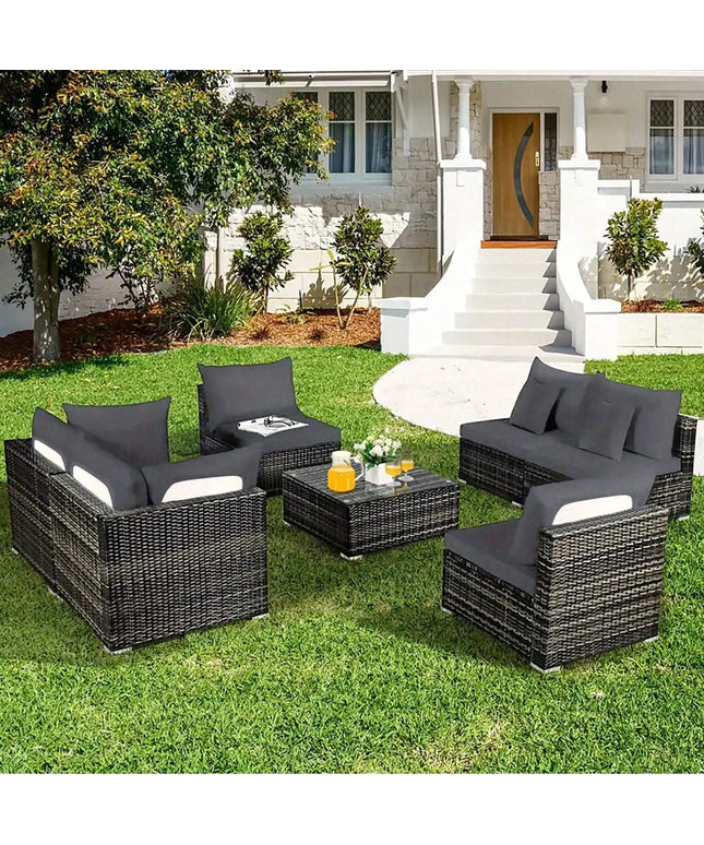 Outdoor Tropical Print Sofa Cushion Covers - Non-Slip Furniture Protectors, Replacement for Individual Seat Cushions