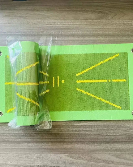 Golf Auxiliary Training Mat for Swing Correction Training Mat Hitting Direction Path Mat Practice Mat Tools Beginner Accessories