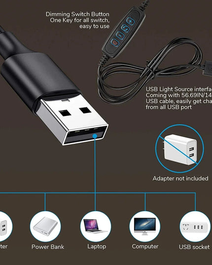 Led Table Lamp USB Rechargeable Night Light With Folding Clamp Study Stand Read Lamp Touch 3 Modes Dimming Eye Protection Light