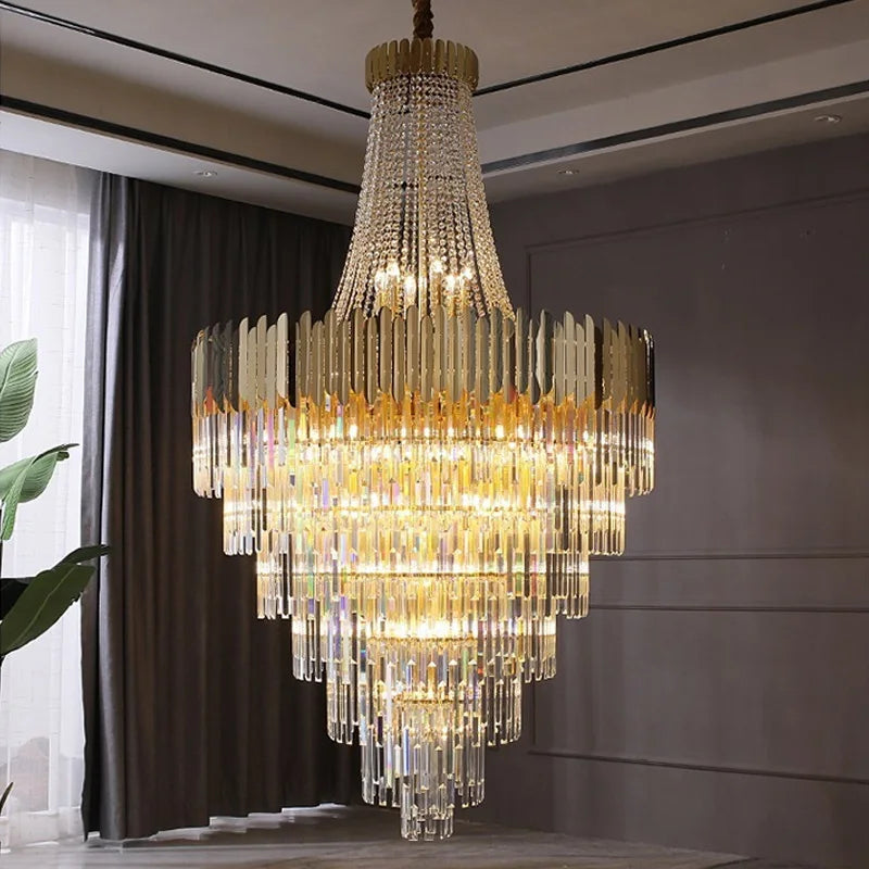 Modern Chandeliers for Living Room Chandelier Luxury Crystal Chandelier Ceiling Lights Lustre Salon Loft Pendant Lighting Lamps