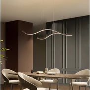 Modern Minimalist Led Chandelier Creative Personality Dining Room Bar Pendant Light Lighting Kitchen Hanging Lamp Lustre Fixture