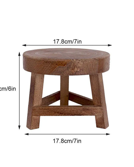 Wood Low Stools Small Bench Plant Stand Indoor Outdoor er Pot Holder Shelf Modern for Entryway Garden Decoration