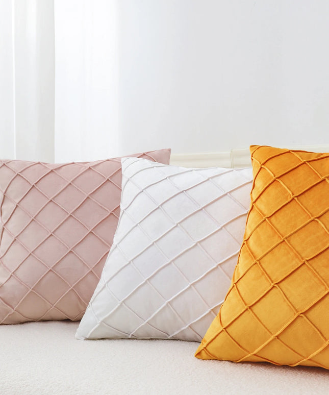 Geometric Cushion Cover Velvet Pillow  Living Room Decoration Pillows for Sofa Home Decor Polyester Blend 45x45cm Pillowcase