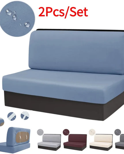 2pcs/set Jacquard RV Dinette Cushions Covers Stretch Camper Sofa Seat Covers Adjustable Dining Seat Covers Bench Backrest Decor