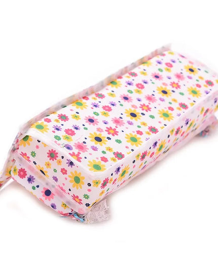 1 Set Cute Miniature Doll House Furniture Flower Cloth Sofa With 2 Cushions Pretend Play For Doll Kids Play House Toys