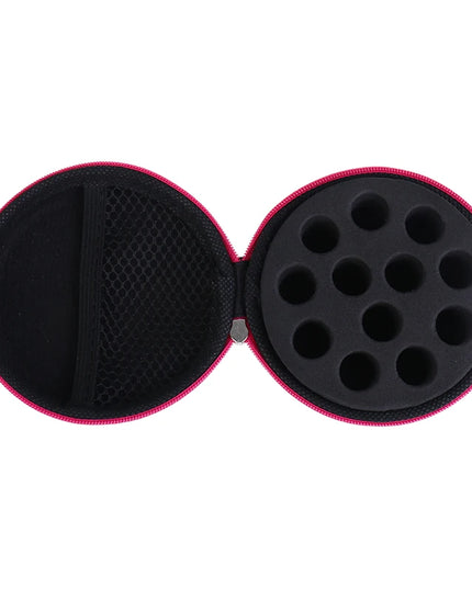 12 Bottles1ml 2ml  Round Essential Oil Storage Bag Essential Oil Organizer Case