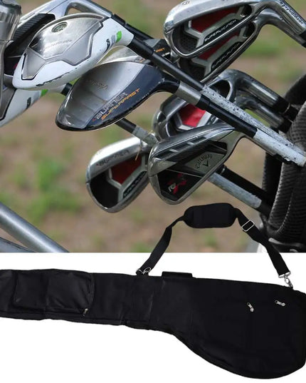Foldable Golf Sunday Bag Waterproof Adjustable shoulder strap Golf Club Bag High-capacity Durable Golf Training Case