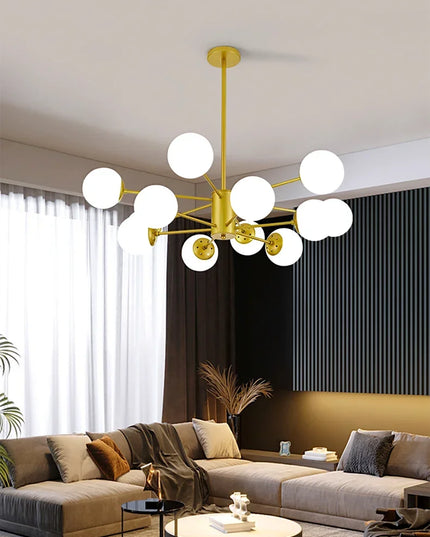 Modern Glass led Chandelier Lighting Ceiling Chandeliers Light For Dining Living Room Bedroom Kitchen Indoor Lustre Fixture Lamp