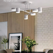 Modern LED Ceiling Chandelier White 6 Heads Hanging Lamp Light  For Ceiling Dining Living Rooms Bedroom Hall Home Decor Fixtures