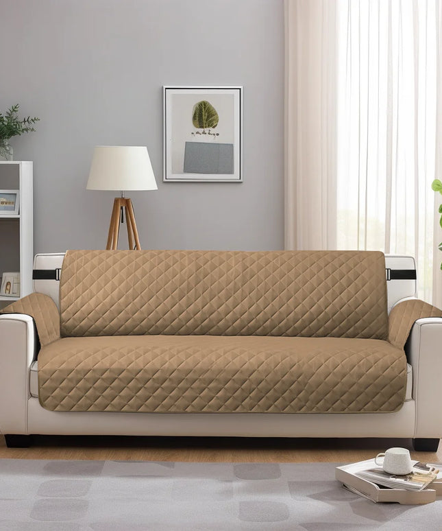 Sofa Covers Waterproof Sofa Slipcovers 1/2/3/4 Seater Non Slip Cover for Kids Pets Washable Sofa Protector with Elastic Strap