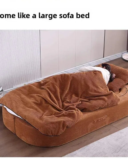 Living Room Corduroy Sofa Vacuum Compressed Sponge Bedroom Multifunctional Sofa Bed Comfortable Remove Washable Home Decoration
