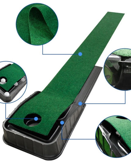 Putting Mat:Perfect Your Golf Skills with Realistic Home Practice - Improve Your Putting Stroke, Lower Your Scores, and Enjoy
