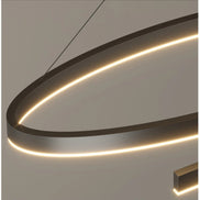 Modern LED spiral chandelier is suitable for living room dining room bedroom study villa home decoration lighting room decoratio