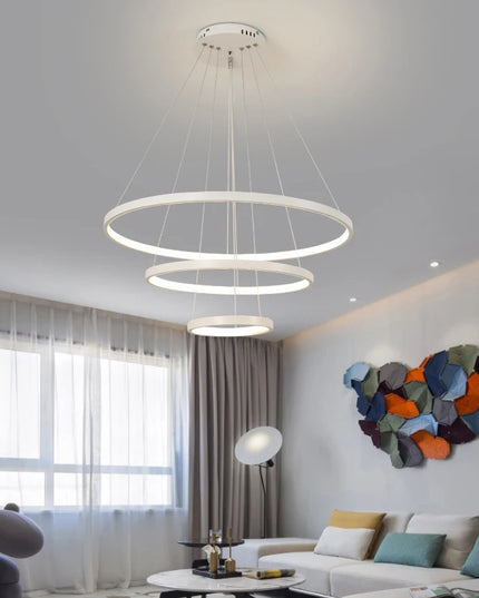 Modern led dining room chandeliers simple ring chandelier living  bedroom Lights home indoor lighting decorative Pendant Lamps