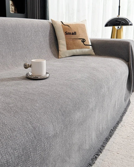 Home Sofa Cover With Tassel Living Room Sofas Blanket Cover Sofa Cover Seat 3 Seater Sofa Blanket Cover Beige