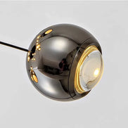 Modern LED Crystal Chandelier Art Decor Ball Long Hanging Lamps for Staircase Minimalist Round Gold Creative Lighting Fixtures