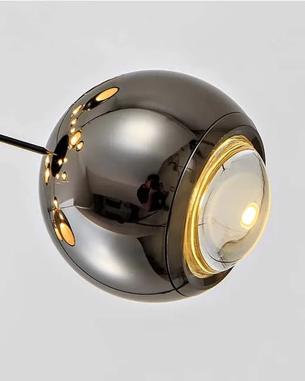 Modern LED Crystal Chandelier Art Decor Ball Long Hanging Lamps for Staircase Minimalist Round Gold Creative Lighting Fixtures