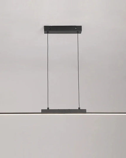 Modern LED Chandelier Featuring Minimalist Linear Panel Design 80/100cm Textured Pendant Light For Dining Rooms Bedrooms  Studie