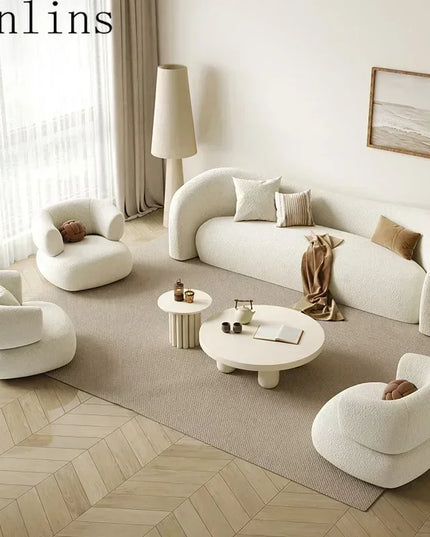 nordic living room Sofas minimalist lazy luxury europe Sofas family white salas y sofas muebles elegantes modernos Furniture