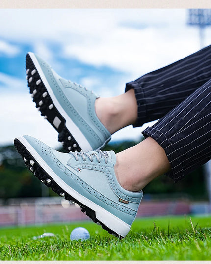 Golf Sports Shoes Men Waterproof high-Quality Leather Golf Competition Sports Shoes Formal Shoes Golf Course Men Training Shoes