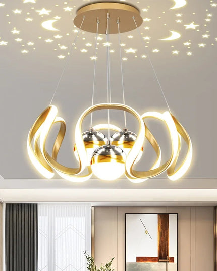Modern Stylish Lustre LED Chandelier Art Design Pendant Light Living Kitchen Ceiling Lamps Home Room Decoration Lighting Fixture