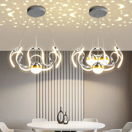 Modern Stylish Lustre LED Chandelier Art Design Pendant Light Living Kitchen Ceiling Lamps Home Room Decoration Lighting Fixture