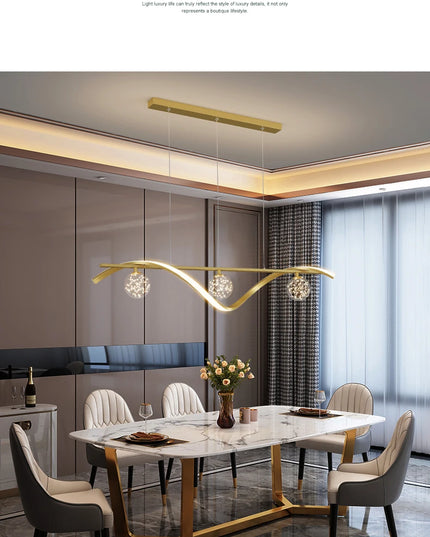 Modern LED Chandelier for Living Room Dining Room Glass Ball Kitchen Lamp Home Decor Lighting Novelty Nordic LED Hanging Lights