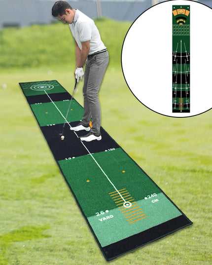 Golf Putting Indoor Golf Hitting Mat Green Mat Golf Practice Training Aid Equipment for Home Outdoor Backyard Golf Practice