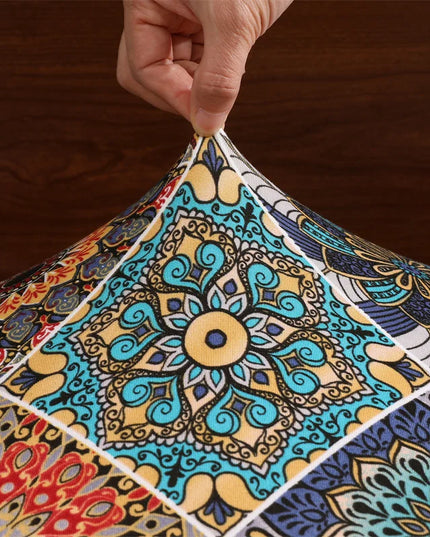 2pcs/set Flowers Printed RV Dinette Cushions Covers Elastic Spandex Sofa Cover Outdoor Camper Car Bench Protector Cover Home