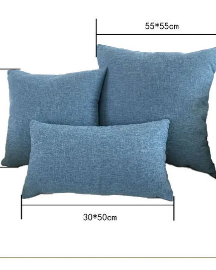 Solid Sofa Cushion Cover 30X50/40X4045X45/40X60/50X50/55X55/60X60 Cozy Linen Home Office Throw Pillow Cover Case